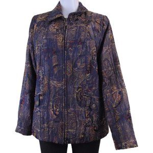 TanJay | Vintage | Gold Glitter Textured Jacket | Size 8